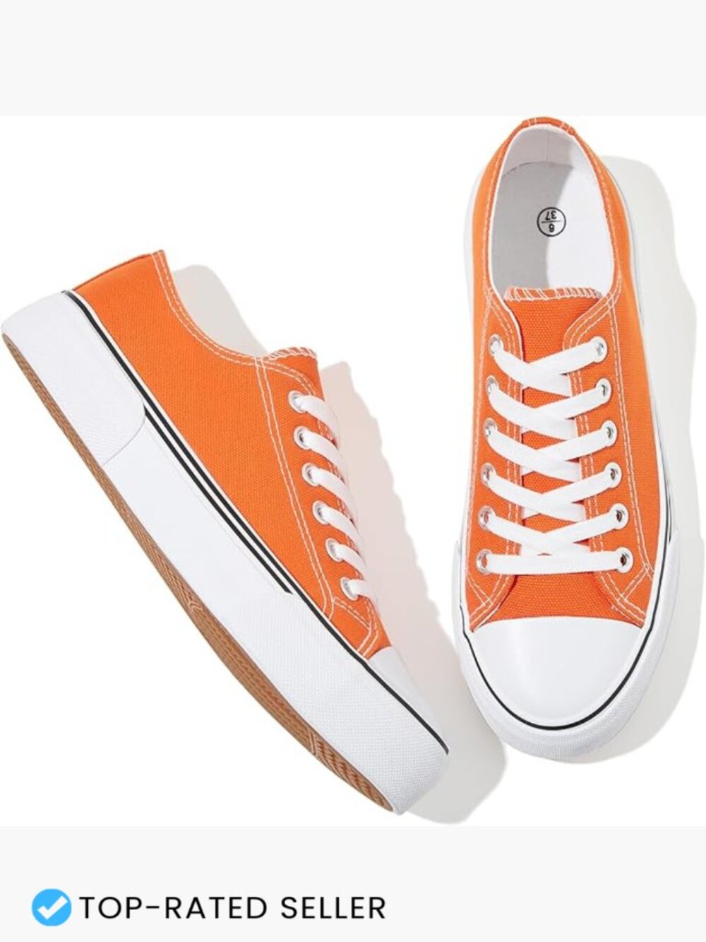 Canvas Lace Up Low Top Sneakers Casual Comfortable Walking Shoes Women